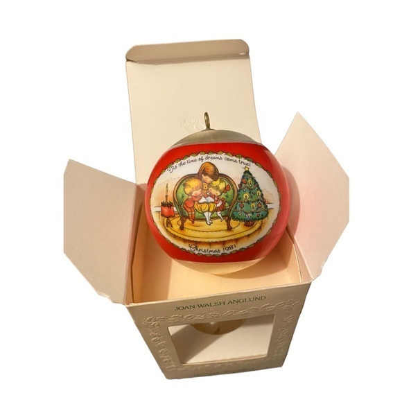 Hallmark Other - Vintage Hallmark Satin Ball Christmas Ornament Joan Walsh Anglund 1981.